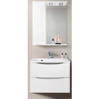  BelBagno Шкаф с зеркалом Marino-SPC-800/750-1A-BL-P-L (bianco lucido) - Превью изображения №2 — Интернет-магазин Time-Shop