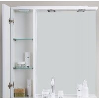  BelBagno Шкаф с зеркалом Marino-SPC-800/750-1A-BL-P-L (bianco lucido) - Превью изображения №3 — Интернет-магазин Time-Shop
