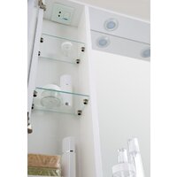  BelBagno Шкаф с зеркалом Marino-SPC-800/750-1A-BL-P-L (bianco lucido) - Превью изображения №4 — Интернет-магазин Time-Shop