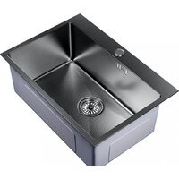 Кухонная мойка Mixline Pro 552937 (черный графит, с сифоном) - Превью изображения №2 — Интернет-магазин Time-Shop