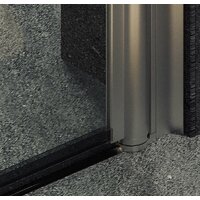 Душевая дверь MaybahGlass 198x80 MGD-803-5 (прозрачное стекло/хром матовый) - Превью изображения №3 — Интернет-магазин Time-Shop