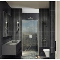 Душевая дверь MaybahGlass 198x80 MGD-803-5 (прозрачное стекло/хром матовый) - Превью изображения №5 — Интернет-магазин Time-Shop