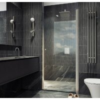Душевая дверь MaybahGlass 198x80 MGD-803-5 (прозрачное стекло/хром матовый) - Превью изображения №4 — Интернет-магазин Time-Shop