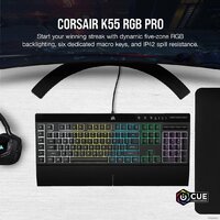 Клавиатура Corsair K55 RGB Pro (нет кириллицы) - Превью изображения №12 — Интернет-магазин Time-Shop