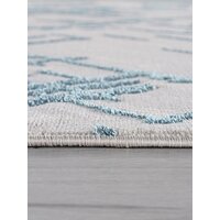 Ковер для жилой комнаты Merinos Liman F164-OVAL-GRAY-D.BLUE (1.6х2.3) - Превью изображения №3 — Интернет-магазин Time-Shop