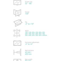 Кронштейн для телевизора Onkron M5 (белый) - Превью изображения №5 — Интернет-магазин Time-Shop