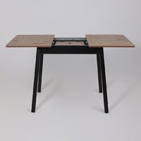 Кухонный стол Мамадома Tirk radial-94 раздвижной 94-126х64 (дуб веллингтон/черный) - Превью изображения №20 — Интернет-магазин Time-Shop