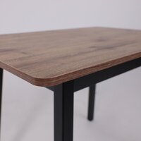 Кухонный стол Мамадома Tirk radial-94 раздвижной 94-126х64 (дуб веллингтон/черный) - Превью изображения №9 — Интернет-магазин Time-Shop