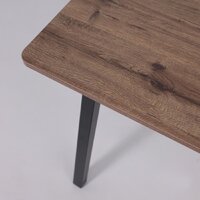 Кухонный стол Мамадома Tirk radial-94 раздвижной 94-126х64 (дуб веллингтон/черный) - Превью изображения №13 — Интернет-магазин Time-Shop