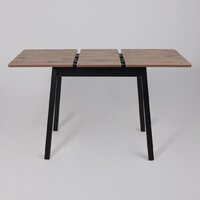 Кухонный стол Мамадома Tirk radial-94 раздвижной 94-126х64 (дуб веллингтон/черный) - Превью изображения №22 — Интернет-магазин Time-Shop