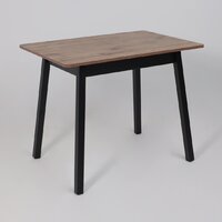 Кухонный стол Мамадома Tirk radial-94 раздвижной 94-126х64 (дуб веллингтон/черный) - Превью изображения №6 — Интернет-магазин Time-Shop