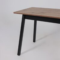 Кухонный стол Мамадома Tirk radial-94 раздвижной 94-126х64 (дуб веллингтон/черный) - Превью изображения №12 — Интернет-магазин Time-Shop