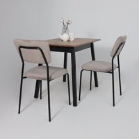 Кухонный стол Мамадома Tirk radial-94 раздвижной 94-126х64 (дуб веллингтон/черный) - Превью изображения №4 — Интернет-магазин Time-Shop