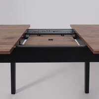 Кухонный стол Мамадома Tirk radial-94 раздвижной 94-126х64 (дуб веллингтон/черный) - Превью изображения №15 — Интернет-магазин Time-Shop