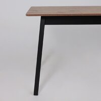 Кухонный стол Мамадома Tirk radial-94 раздвижной 94-126х64 (дуб веллингтон/черный) - Превью изображения №10 — Интернет-магазин Time-Shop