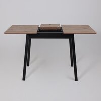 Кухонный стол Мамадома Tirk radial-94 раздвижной 94-126х64 (дуб веллингтон/черный) - Превью изображения №21 — Интернет-магазин Time-Shop