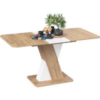 Кухонный стол Трия Люксембург тип 3 (дуб крафт золотой/белый) - Превью изображения №4 — Интернет-магазин Time-Shop