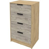 Комод Интерлиния Концепт КТ-К60 (дуб серый/дуб золотой) - Превью изображения №2 — Интернет-магазин Time-Shop