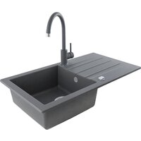 Кухонная мойка Kernau KGS A 50 1B1D Grey Metallic - Превью изображения №3 — Интернет-магазин Time-Shop