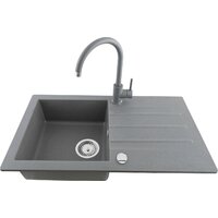 Кухонная мойка Kernau KGS A 50 1B1D Grey Metallic - Превью изображения №2 — Интернет-магазин Time-Shop