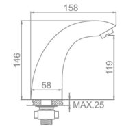Смеситель Ledeme H55 L1055-14 - Превью изображения №3 — Интернет-магазин Time-Shop