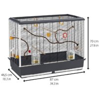 Клетка Ferplast Piano 6 (серый) 52064811W2 - Превью изображения №2 — Интернет-магазин Time-Shop