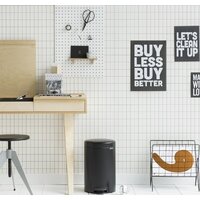 Мусорное ведро Brabantia Pedal Bin NewIcon 12 л (черный матовый) - Превью изображения №4 — Интернет-магазин Time-Shop