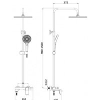 Душевая система  Vieir V343562 - Превью изображения №2 — Интернет-магазин Time-Shop