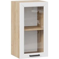 Трия Лорас 1ВВ4С с одной дверью (дуб крафт золотой/холст белый)