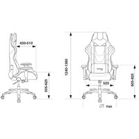 Игровое (геймерское) кресло Zombie Viking 4 Aero Black Edition (черный) - Превью изображения №12 — Интернет-магазин Time-Shop