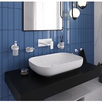 Набор аксессуаров для ванной Wellsee Finishing Touch 182515002 (мыльница, стакан для зубных щеток, дозатор для жидкого мыла, крючок 2 шт, матовый белый) - Превью изображения №8 — Интернет-магазин Time-Shop