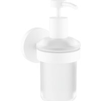 Набор аксессуаров для ванной Wellsee Finishing Touch 182515002 (мыльница, стакан для зубных щеток, дозатор для жидкого мыла, крючок 2 шт, матовый белый) - Превью изображения №2 — Интернет-магазин Time-Shop