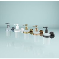 Набор аксессуаров для ванной Wellsee Finishing Touch 182515002 (мыльница, стакан для зубных щеток, дозатор для жидкого мыла, крючок 2 шт, матовый белый) - Превью изображения №9 — Интернет-магазин Time-Shop