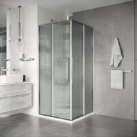 Душевой уголок Niagara Nova NG-4622-34 80x80x195 (хром/рифленое стекло) - Превью изображения №8 — Интернет-магазин Time-Shop