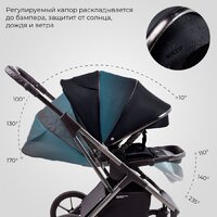 Универсальная коляска Sweet Baby Rocco 2в1 (черный) - Превью изображения №13 — Интернет-магазин Time-Shop