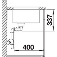 Кухонная мойка Blanco Subline 480/320-U (серый беж) 523591 - Превью изображения №3 — Интернет-магазин Time-Shop