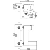 Смеситель Gerhans K13314D - Превью изображения №2 — Интернет-магазин Time-Shop