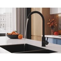 Смеситель Cersanit Cомо однорычажный 68243 (черный) - Превью изображения №11 — Интернет-магазин Time-Shop