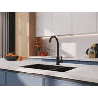 Смеситель Cersanit Cомо однорычажный 68243 (черный) - Превью изображения №10 — Интернет-магазин Time-Shop