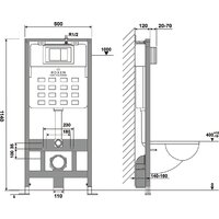 Инсталляция для унитаза Roxen StounFix Dual Fresh 966623 - Превью изображения №10 — Интернет-магазин Time-Shop