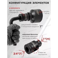 Набор головок слесарных ForceKraft FK-6154-5MPB(58241) - Превью изображения №9 — Интернет-магазин Time-Shop