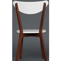 Стул TetChair Maxi жесткое сиденье (белый/бук коричневый) - Превью изображения №5 — Интернет-магазин Time-Shop
