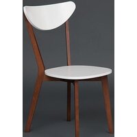 Стул TetChair Maxi жесткое сиденье (белый/бук коричневый) - Превью изображения №2 — Интернет-магазин Time-Shop