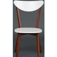 Стул TetChair Maxi жесткое сиденье (белый/бук коричневый) - Превью изображения №3 — Интернет-магазин Time-Shop