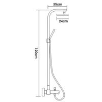 Душевая система  FRAP F2404 - Превью изображения №2 — Интернет-магазин Time-Shop
