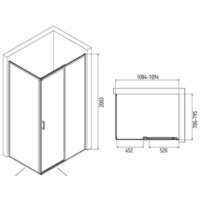 Душевая стенка Alex Baitler SG61C80 80x200 - Превью изображения №4 — Интернет-магазин Time-Shop