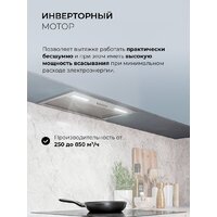 Кухонная вытяжка LEX Hyper 600 Inverter IX - Превью изображения №2 — Интернет-магазин Time-Shop