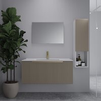  ЗОВ Шкаф-полупенал для ванной Дублин CDUFLWMFC (флавио кашемир) - Превью изображения №3 — Интернет-магазин Time-Shop