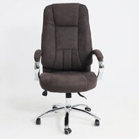 Офисное кресло AksHome King A (ткань, коричневый) - Превью изображения №5 — Интернет-магазин Time-Shop