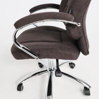 Офисное кресло AksHome King A (ткань, коричневый) - Превью изображения №8 — Интернет-магазин Time-Shop